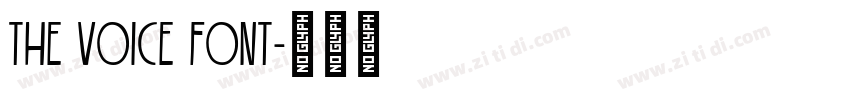 The Voice Font字体转换